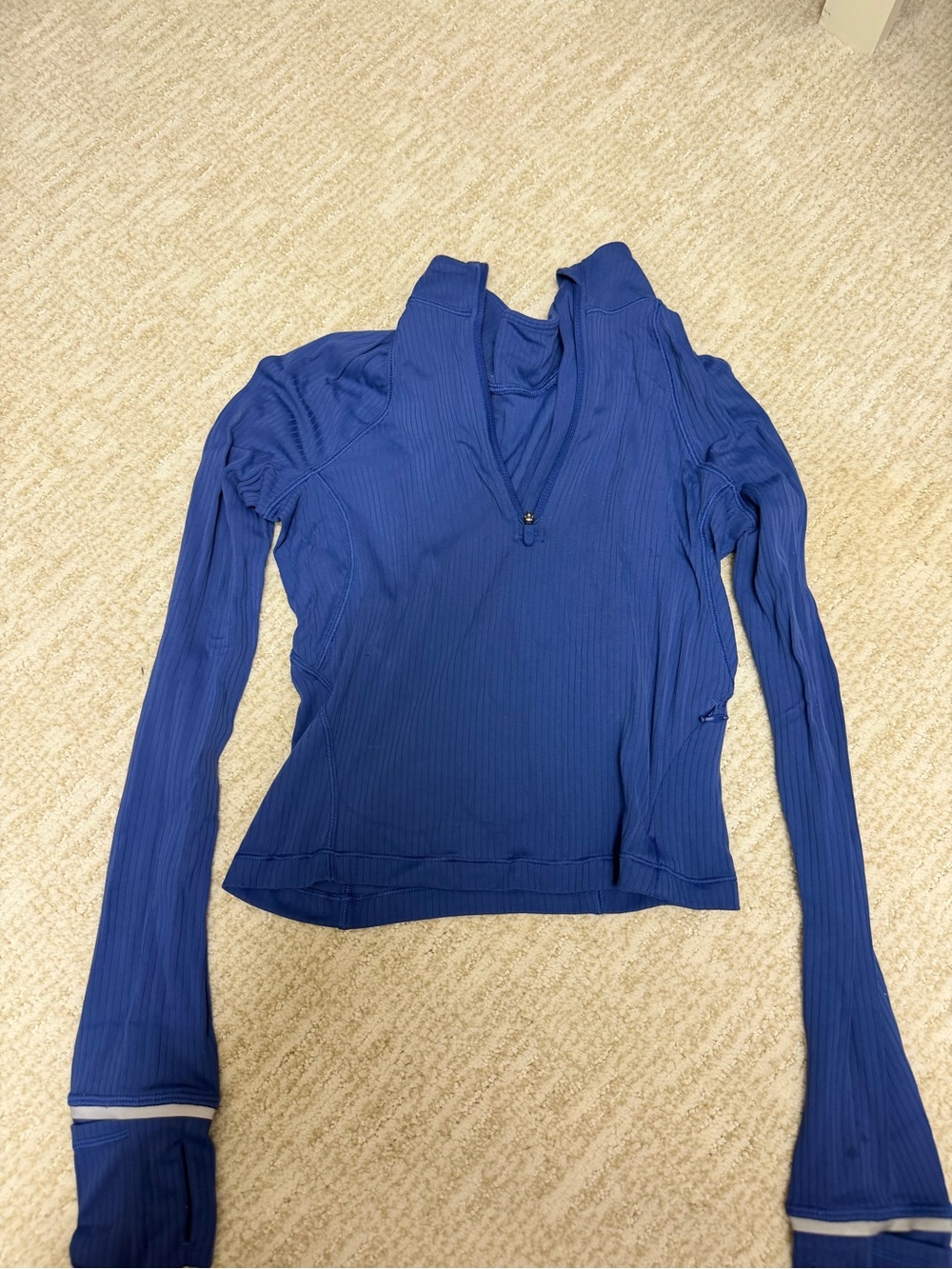 Women’s size 4 lululemon Blue Long-Sleeve Quarter-Zip Top